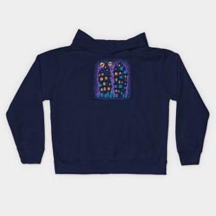 cute monsters halloween Kids Hoodie